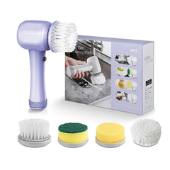 "Ultimate Handheld Eco Spin Scrubber - Effortlessly Clean Kitchen, Bathroom, and Bath Tub!"